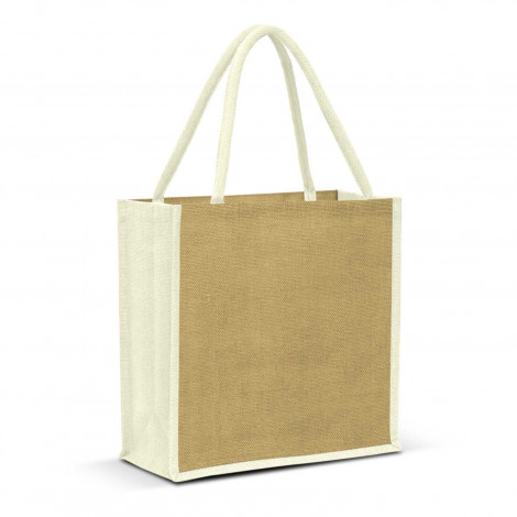 Monza Jute Tote Bag - Image 3
