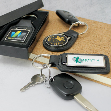 Baron Leather Key Ring - Round - Image 3