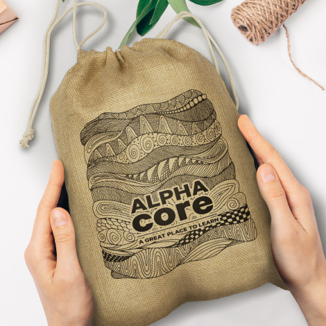 Jute Gift Bag - Large - Image 4