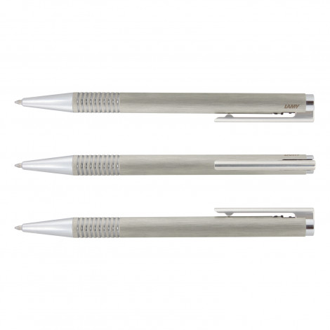 LAMY Logo Pen - Brushed Steel - Image 2