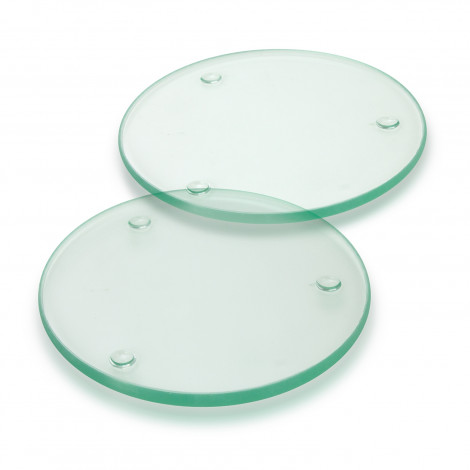 Venice Glass Coaster - Set of 2 - Round - Image 2