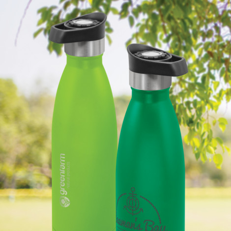 Mirage Powder Coated Vacuum Bottle - Push Button Lid - Image 28