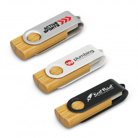 Helix 4GB Bamboo Flash Drive - Image 2