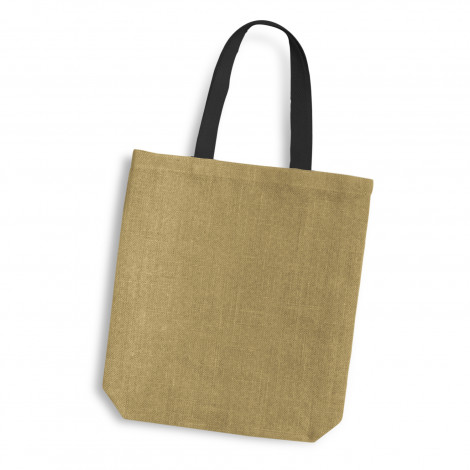 Thera Jute Tote Bag - Coloured Handles - Image 9