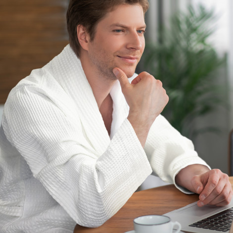 Rochester Waffle Bathrobe - Image 5