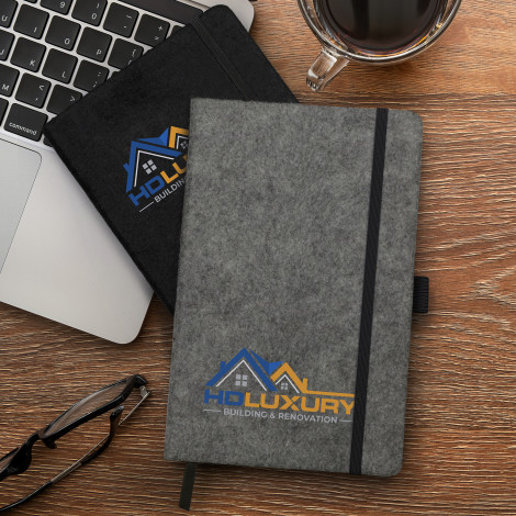 RPET Felt Hard Cover Notebook - Image 9