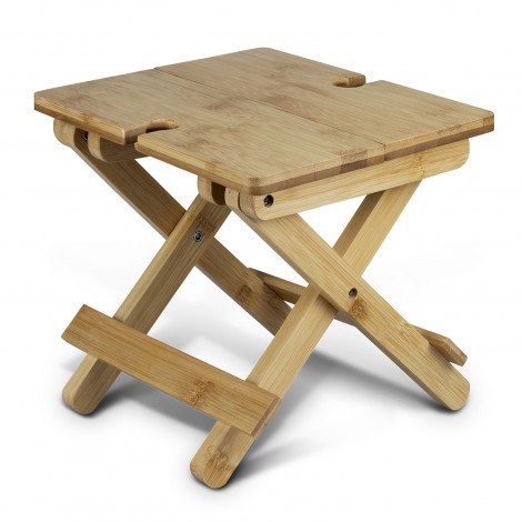 NATURA Bamboo Folding Wine Table - Image 2