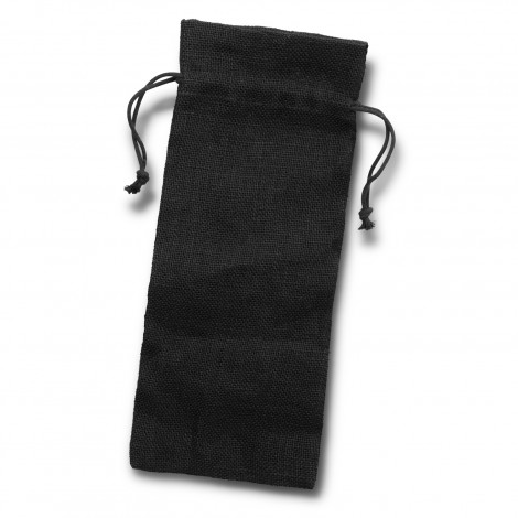 Jute Wine Drawstring Bag - Image 2
