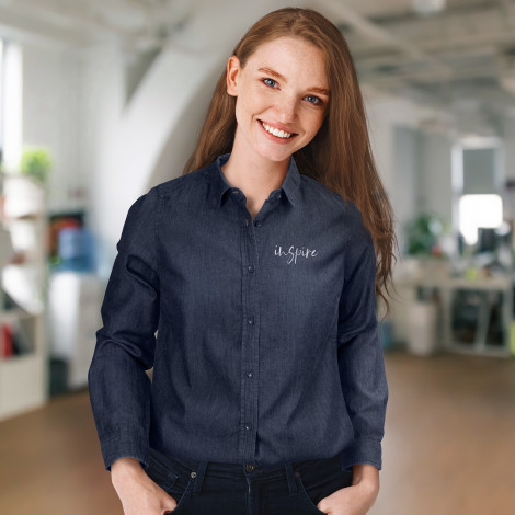 TRENDSWEAR Chester Women's Denim Shirt - Image 8