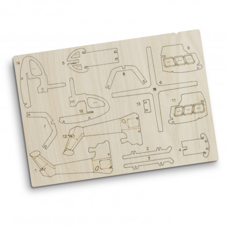 BRANDCRAFT Helicopter Wooden Model - Image 4