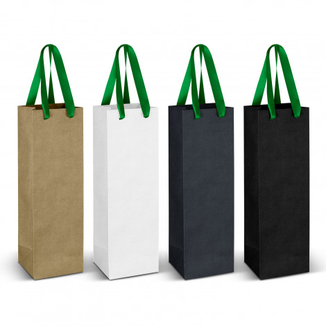 Wine Ribbon Handle Paper Bag - Image 8