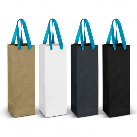 Wine Ribbon Handle Paper Bag - Image 9