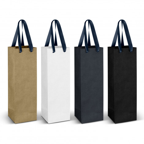 Wine Ribbon Handle Paper Bag - Image 10