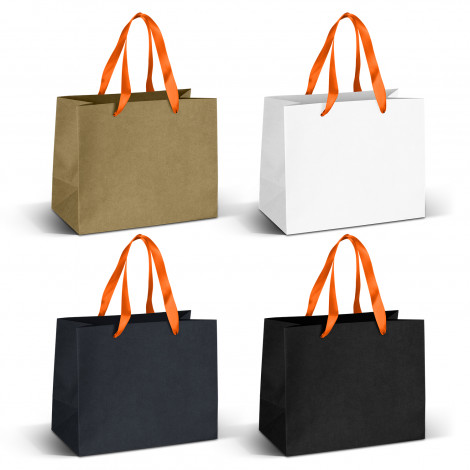 Medium Ribbon Handle Paper Bag - Image 4