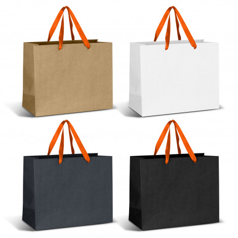 Large Ribbon Handle Paper Bag - Image 4