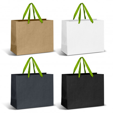 Large Ribbon Handle Paper Bag - Image 7