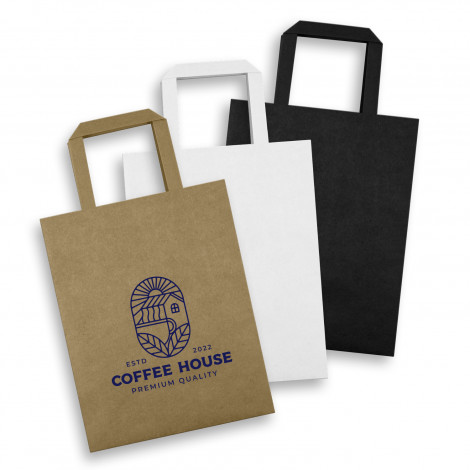 Medium Flat Handle Paper Bag Portrait - Image 2