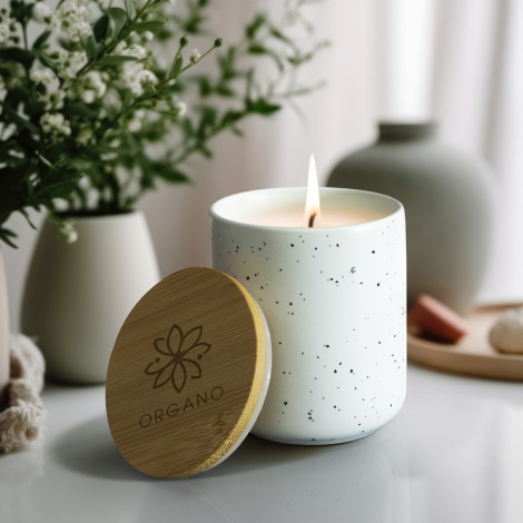NATURA Candle with Bamboo Lid - Image 7