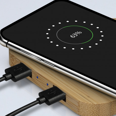 NATURA Bamboo Wireless Fast Charging Hub - Image 7