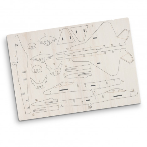 BRANDCRAFT Jet Fighter Wooden Model - Image 4