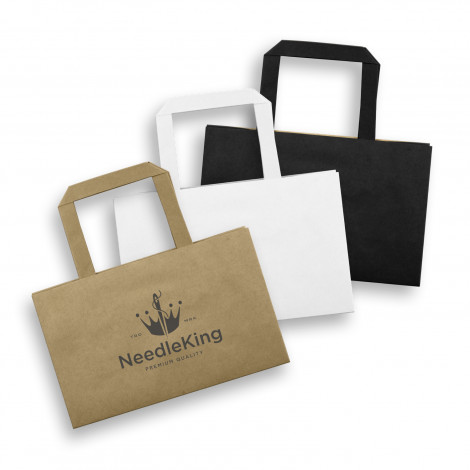 Small Flat Handle Paper Bag Landscape - Image 2