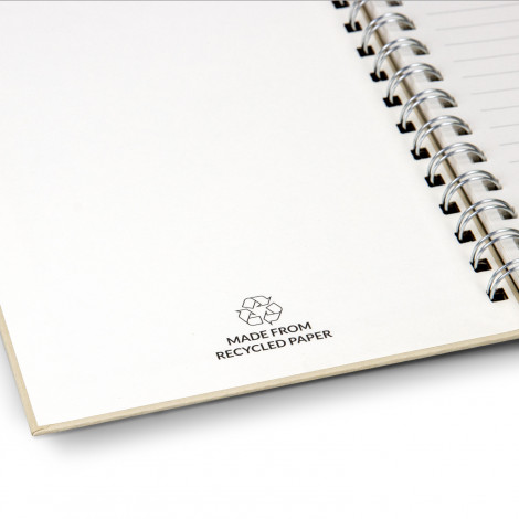 Terra Recycled Paper Spiral Notebook - Image 4